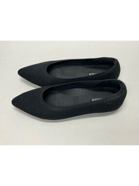 Vivaia Ballet Flats Pointed Shoes Women’s Size 38 US 8 Black